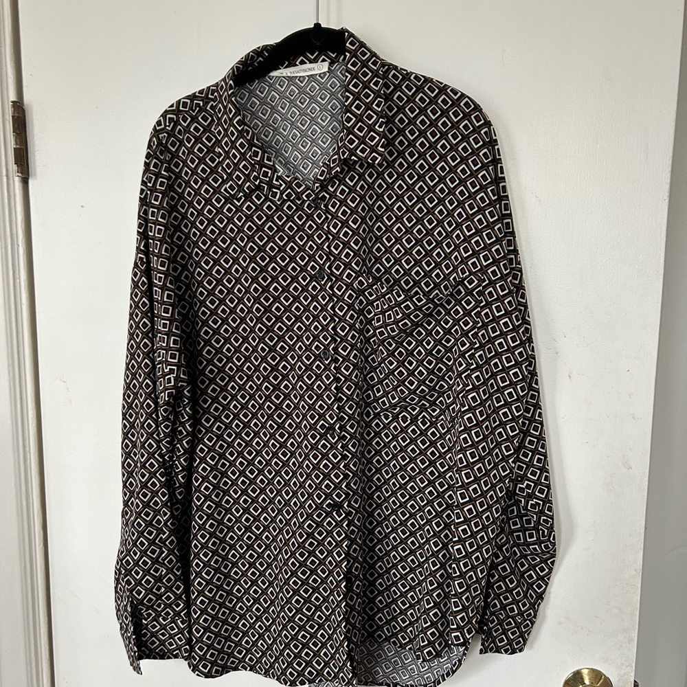12th Tribe Geometric Button Down